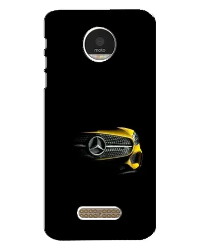 Чехол для Motorola MOTO Z Play с картинкой «Mercedes — ретро стиль»