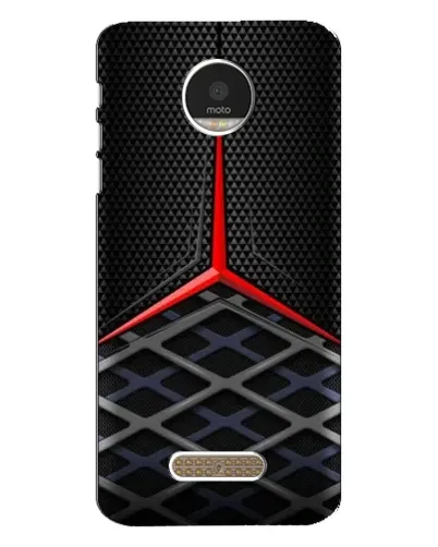 Чехол для Motorola MOTO Z Play с картинкой «Mercedes Carbon Grid»