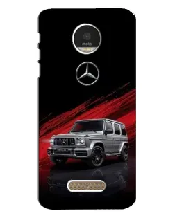 Чехол для Motorola MOTO Z Play с картинкой «Mercedes G-Class красный»