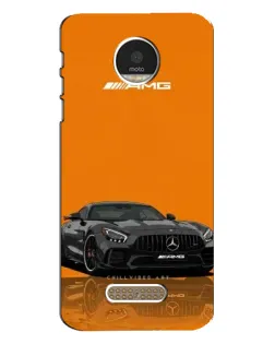 Чехол для Motorola MOTO Z Play с картинкой «Оранжевый Mercedes AMG»