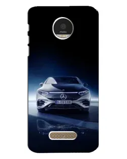 Чехол для Motorola MOTO Z Play с картинкой «Ночной Mercedes EQ»