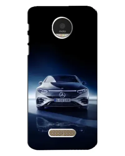 Чехол для Motorola MOTO Z Play с картинкой «Ночной Mercedes EQ»
