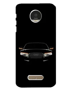Чехол для Motorola MOTO Z Play с картинкой «Audi — ночной контур»