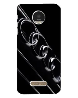 Чехол для Motorola MOTO Z Play с картинкой «Audi — абстрактные кольца»