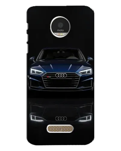 Чехол для Motorola MOTO Z Play с картинкой «Audi — ночное отражение» Чехол для Motorola MOTO Z Play с картинкой «Audi — ночное отражение»