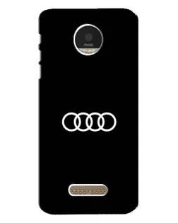 Чехол для Motorola MOTO Z Play с картинкой «Audi White Logo»
