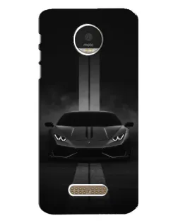 Чехол для Motorola MOTO Z Play с картинкой «Lamborghini симметрия дорог»