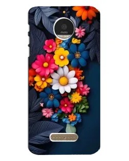 Чехол для Motorola MOTO Z Play с картинкой «Цветочная феерия»
