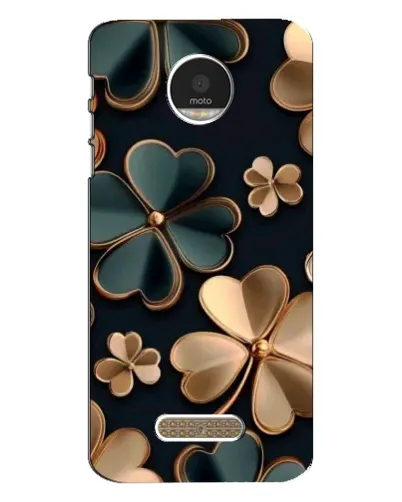 Чехол для Motorola MOTO Z Play с картинкой «Клевер в золоте»