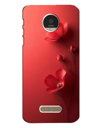 Чехол для Motorola MOTO Z Play с картинкой «Маковые соцветия»