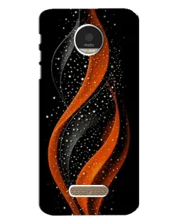 Чехол для Motorola MOTO Z Play с картинкой «Огненная звездная волна»