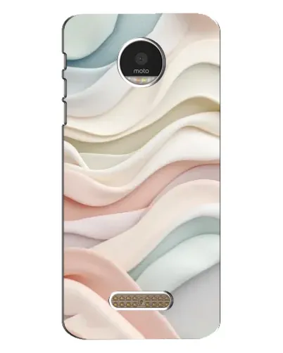 Чехол для Motorola MOTO Z Play с картинкой «Пастельные нежные волны»