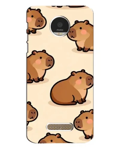 Чехол для Motorola MOTO Z Play с картинкой «Паттерн милых капибар» Чехол для Motorola MOTO Z Play с картинкой «Паттерн милых капибар»