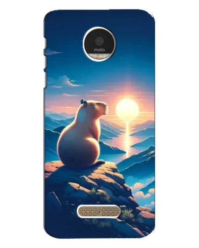 Чехол для Motorola MOTO Z Play с картинкой «Закат солнца с капибарой» Чехол для Motorola MOTO Z Play с картинкой «Закат солнца с капибарой»