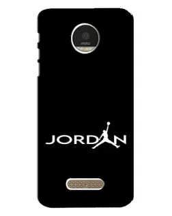 Чехол для Motorola MOTO Z с картинкой «Jordan White Logo»