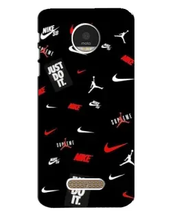 Чехол для Motorola MOTO Z с картинкой «Nike Mix Pattern»