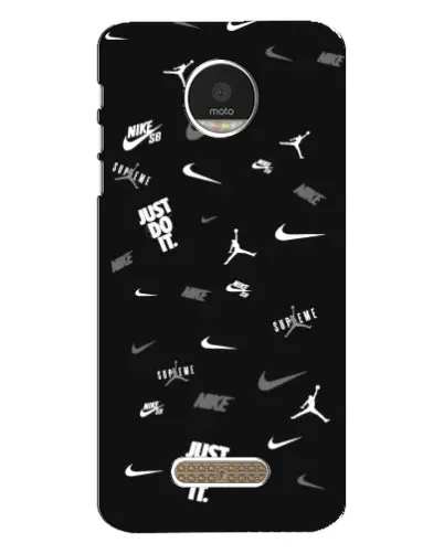 Чехол для Motorola MOTO Z с картинкой «Nike Black Pattern» Чехол для Motorola MOTO Z с картинкой «Nike Black Pattern»