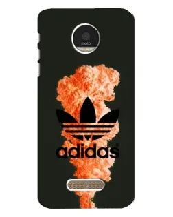 Чехол для Motorola MOTO Z с картинкой «Оранжевый дым Adidas»