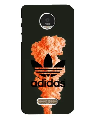 Чехол для Motorola MOTO Z с картинкой «Оранжевый дым Adidas»