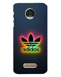 Чехол для Motorola MOTO Z с картинкой «Неоновый Adidas»