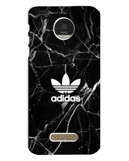 Чехол для Motorola MOTO Z с картинкой «Белый мрамор Adidas»