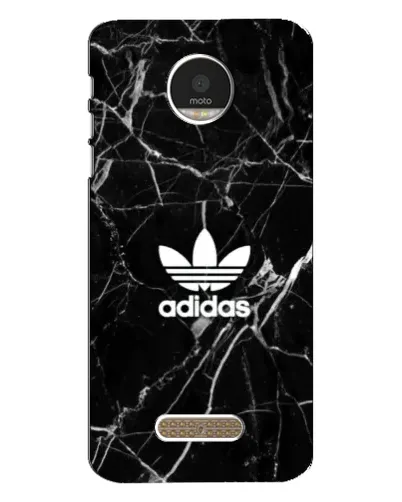 Чехол для Motorola MOTO Z с картинкой «Белый мрамор Adidas»