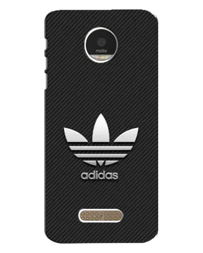 Чехол для Motorola MOTO Z с картинкой «Adidas Карбоновая текстура»