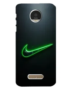 Чехол для Motorola MOTO Z с картинкой «Неоновый контур Nike» Чехол для Motorola MOTO Z с картинкой «Неоновый контур Nike»