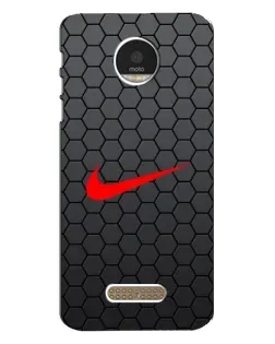 Чехол для Motorola MOTO Z с картинкой «Nike — карбоновая сетка»