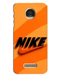 Чехол для Motorola MOTO Z с картинкой «Оранжевый драйв Nike»