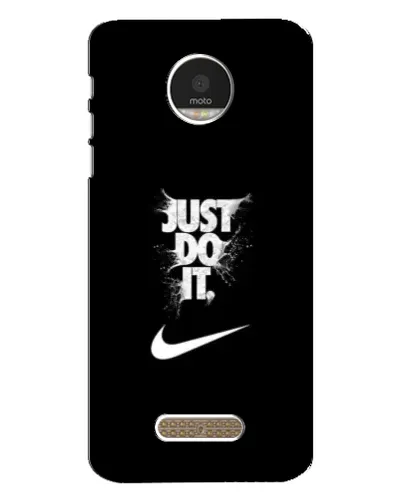 Чехол для Motorola MOTO Z с картинкой «Текстовый принт Nike»