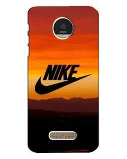 Чехол для Motorola MOTO Z с картинкой «Nike — вечерний горизонт»