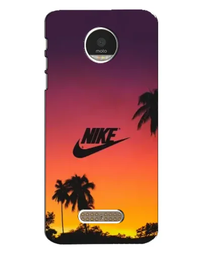 Чехол для Motorola MOTO Z с картинкой «Nike на закате солнца»