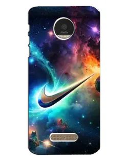 Чехол для Motorola MOTO Z с картинкой «Космический Nike Swoosh»