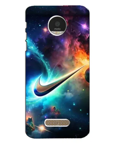 Чехол для Motorola MOTO Z с картинкой «Космический Nike Swoosh»