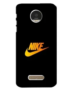 Чехол для Motorola MOTO Z с картинкой «Золотой логотип Nike»