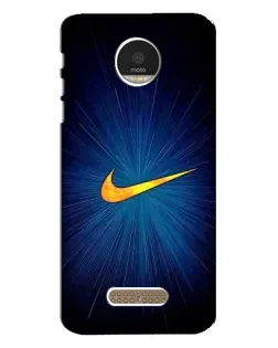 Чохол для Motorola MOTO Z з картинкою «Синій пульс Nike» Чохол для Motorola MOTO Z з картинкою «Синій пульс Nike»