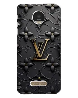 Чехол для Motorola MOTO Z с картинкой «Кожаная текстура LV»