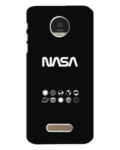 Чехол для Motorola MOTO Z с картинкой «NASA — технический принт»
