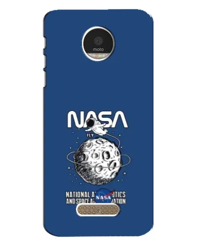 Чехол для Motorola MOTO Z с картинкой «NASA — лунная миссия»