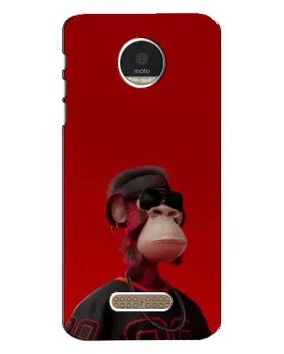 Чехол для Motorola MOTO Z с картинкой «Bored Ape в красном» Чехол для Motorola MOTO Z с картинкой «Bored Ape в красном»