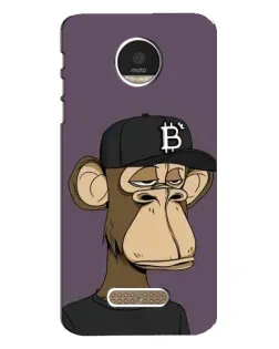 Чехол для Motorola MOTO Z с картинкой «Bored Ape в кепке»
