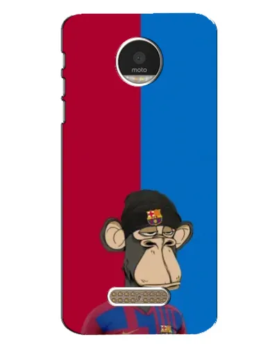 Чехол для Motorola MOTO Z с картинкой «Bored Ape — фанат Барсы» Чехол для Motorola MOTO Z с картинкой «Bored Ape — фанат Барсы»