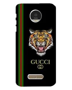 Чехол для Motorola MOTO Z с картинкой «Тигр Gucci»
