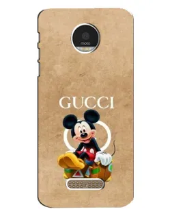 Чехол для Motorola MOTO Z с картинкой «Микки Маус Gucci — крафт»