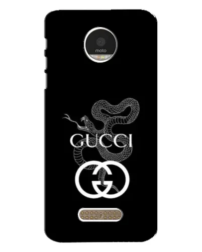 Чехол для Motorola MOTO Z с картинкой «Gucci — серебряная змея» Чехол для Motorola MOTO Z с картинкой «Gucci — серебряная змея»