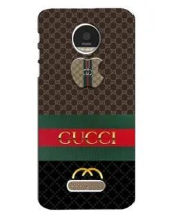 Чехол для Motorola MOTO Z с картинкой «Gucci — брендированный десерт»