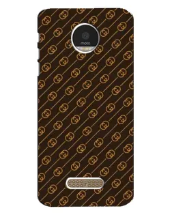 Чехол для Motorola MOTO Z с картинкой «Gucci — золотые диагонали»