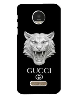 Чехол для Motorola MOTO Z с картинкой «Gucci — серебряный лев» Чехол для Motorola MOTO Z с картинкой «Gucci — серебряный лев»