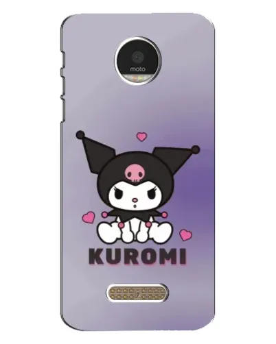 Чехол для Motorola MOTO Z с картинкой «Kuromi — фиолетовый арт»